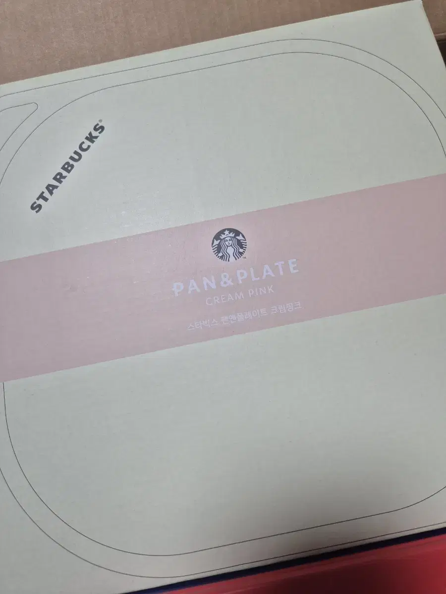 未使用★韓国スタバ　クリームピンクPAN＆PLATE パン＆プレート　非売品 スターバックスパン&プレートクリームピンク新品